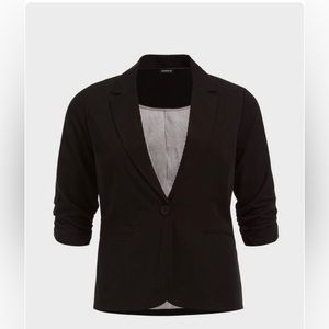 Women’s Black Single-Button Blazer Jacket